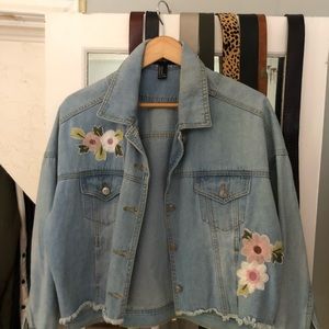 Forever 21 Cropped Jean Jacket
